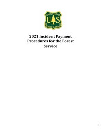 Incident Payment Procedures 2021