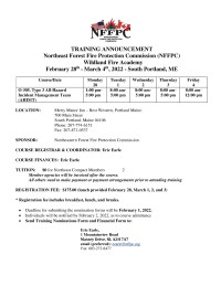 O-305 Type 3 AHIMT Training Academy Announcement (Winter 2022)