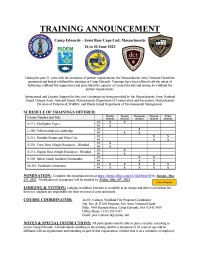 2023 Wildland Fire Training Announcement