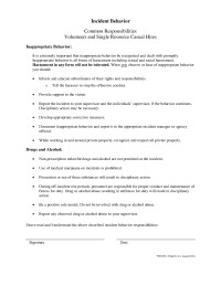 Incident Behavior Form (PMS935)
